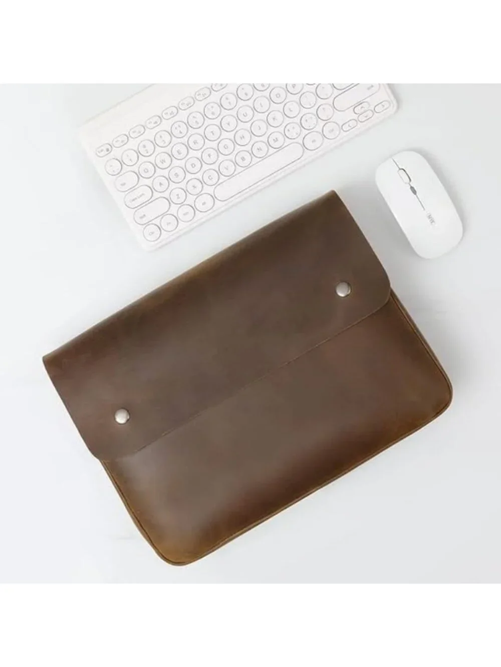 Spacious Leather Document Organizer & Portfolio Case for 13